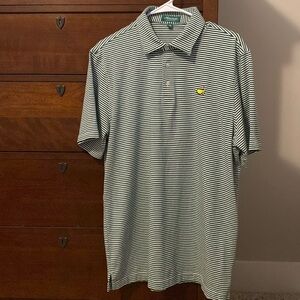 Augusta National Masters Classics golf shirt, Size M,
green and white striped